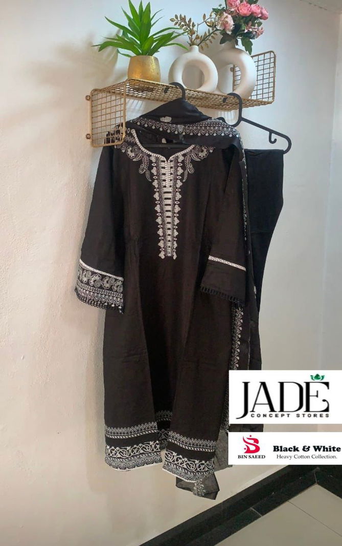 Black & White By Jade Cotton Pakistani Readymade Suits Wholesale Shop In Surat